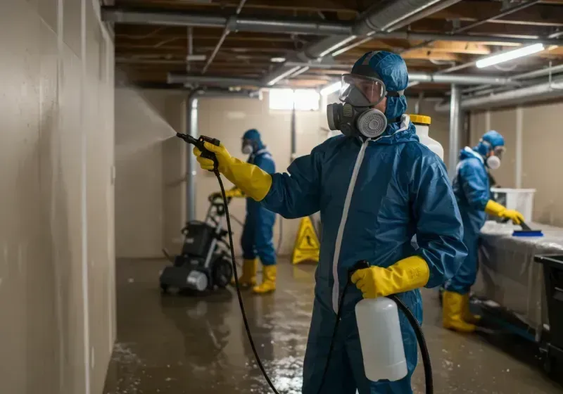 Basement Sanitization and Antimicrobial Treatment process in Wellington, TX